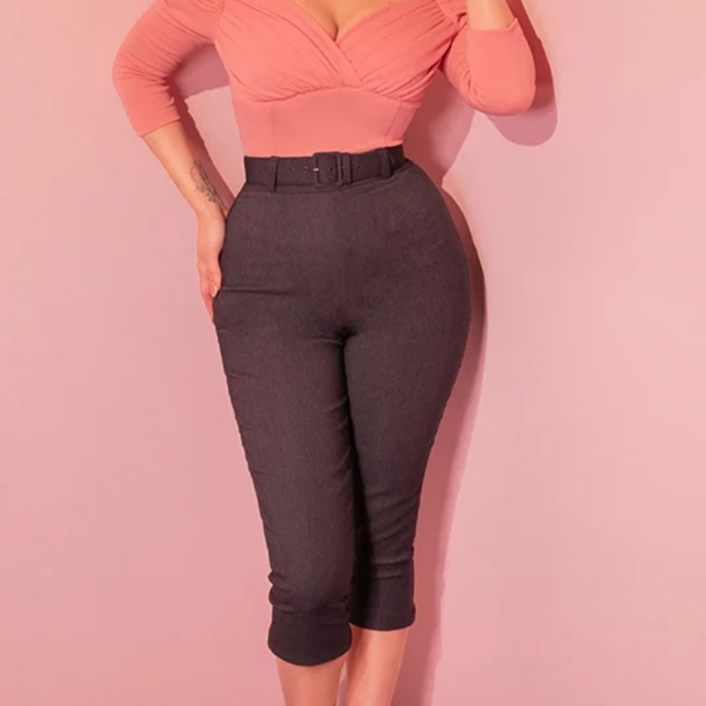 ISO XS Denim Capris belt by Vixen by Micheline Pitt